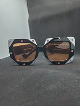 Load image into Gallery viewer, Zebra Bling Sunglasses
