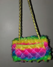 Load image into Gallery viewer, Fur Over The Rainbow Handbag
