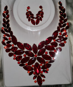 Red Rubies Neckless Set